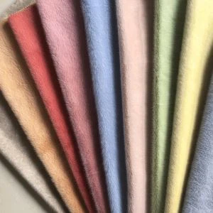 Suede Poblogaidd Gyda Ffabrig Ffwr Minc Faux